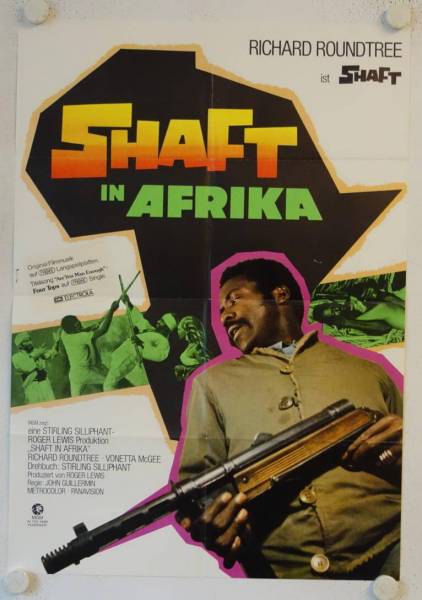 Shaft in Afrika originales deutsches Filmplakat